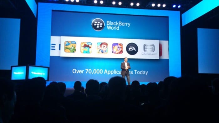 BlackBerry has recently rechristened the App World to BlackBerry World and will offer music, videos and apps.