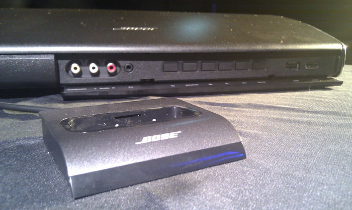 A nifty iPod Doc attaches to the console and it is a part of the package (Photo: Sameer Mitha)