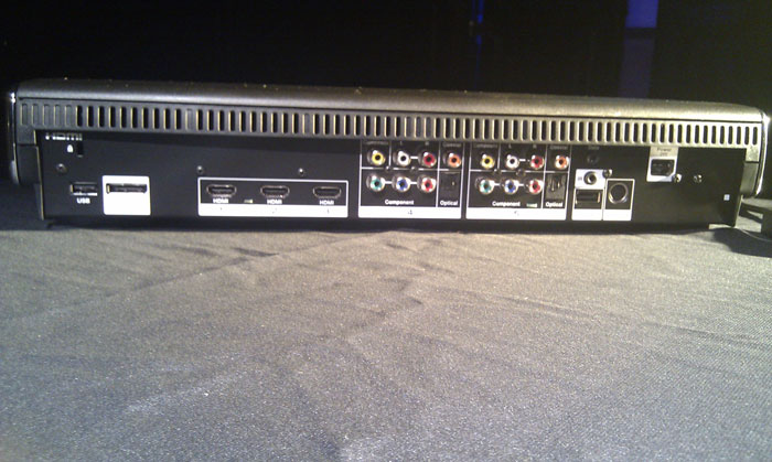 The rear of the console boasts of an array of inputs. (Photo: Sameer Mitha)