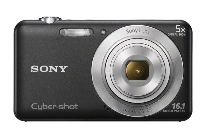 The new W710 camera features a 16.1 MP Super HAD CCD sensor with a 5x optical Sony zoom lens. It can shoot 720p HD video.