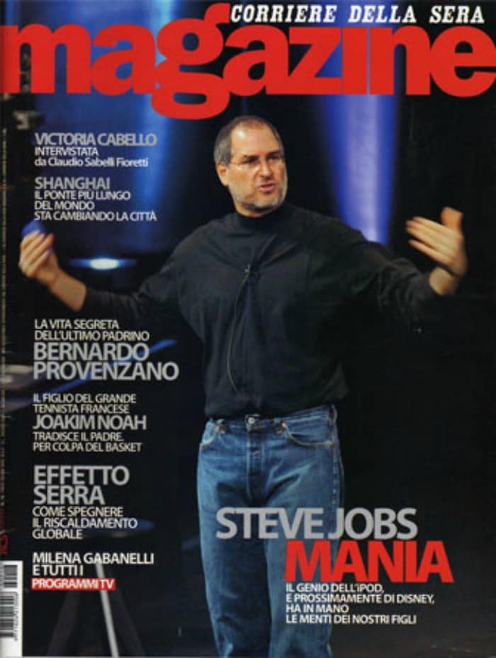 <b>Corriere Della Sera Magazine, April 2006</b>: Steve Jobs Mania