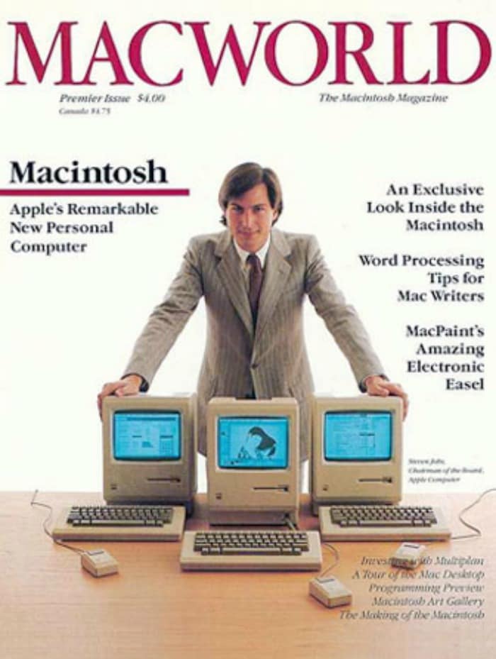 <b>Macworld, 2009</b>: This cover from 1984 was repeated in 2009 to mark the 25th anniversary of the Macintosh