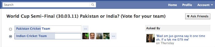 The online buzz for India Vs. Pak