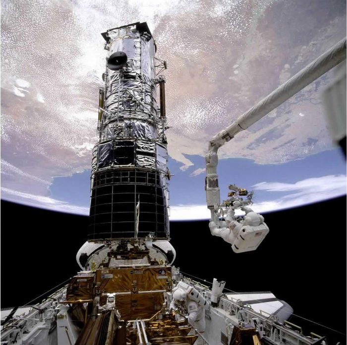 On April 24, 1990, Discovery launched the ?Hubble Telescope? along with space shuttle Colombia. It was the first time two shuttles were launched together since the ?Challenger? tragedy.