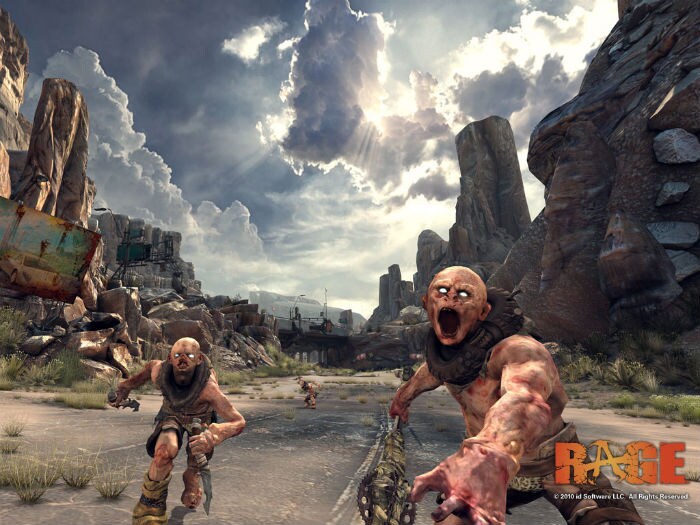 <b>Rage</b><br><br>
Known for the legendary Doom and awesome Quake franchises, id Software is all ready to take on the First Person Shooter genre with Rage. Set in a post-apocalyptic future, Rage gives the user access to a vast arsenal of weapons to take down the mutants and save the day. Using id's idTech 5 technology the game looks rich, vibrant and realistic.