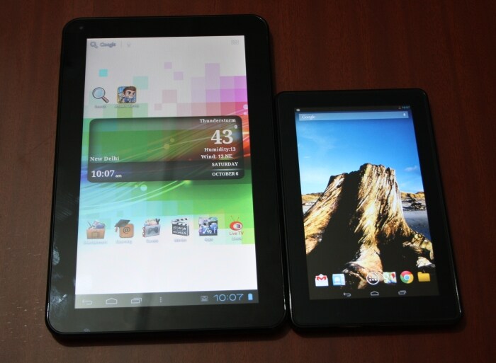 Micromax Funbook Pro tablet with Amazon's Kindle Fire.
