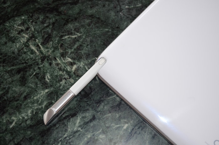 With the help of included S-Pen with the tablet, you can jot down notes, or edit photos in an included version of Photoshop. You can scrawl personal notes to people and email them.