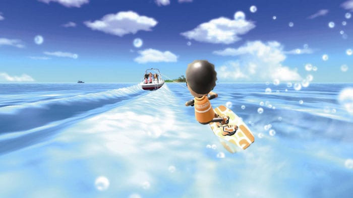 <b>Wii Sports Resort</b><br>
Wii Sports resort is the reason you buy a Wii even though the graphics are nothing to boast about. Not only does it make the most of the Wii motion controller but is also the best game to have around when you have a few friends over for some fun and games.