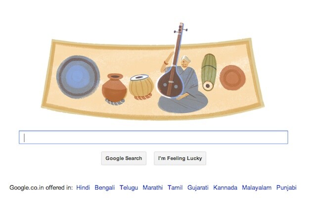 16 September 2013 - M.S. Subbulakshmi<br />
<a href="http://gadgets.ndtv.com/others/news/ms-subbulakshmis-97th-birthday-marked-by-a-google-doodle-419141">Read more</a>