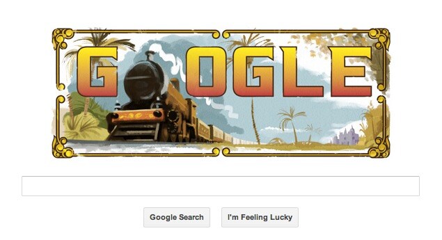 16 April 2013 - India's first passenger train journey <a href="http://gadgets.ndtv.com/others/news/google-doodle-features-indias-first-passenger-train-journey-354623" target="_blank">Read more</a>