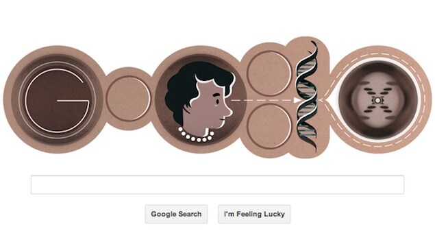 26 July 2013 - Rosalind Franklin <br /> 
<a href="http://gadgets.ndtv.com/others/news/rosalind-franklins-93rd-birthday-marked-by-google-doodle-396783">Read more</a>