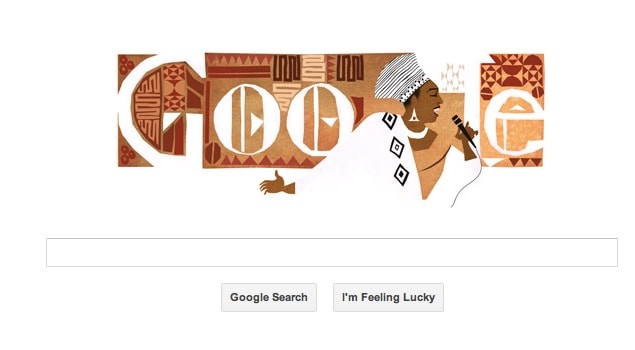 4 March 2013 - Miriam Makeba <a href="http://gadgets.ndtv.com/others/news/miriam-makebas-81st-birthday-marked-by-google-doodle-337822" target="_blank">Read more</a>