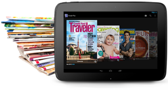 With Google Play adding magazines, users can buy from hundreds of popular titles including interactive and high-resolution issues or subscribe to favourites on the Play Store.