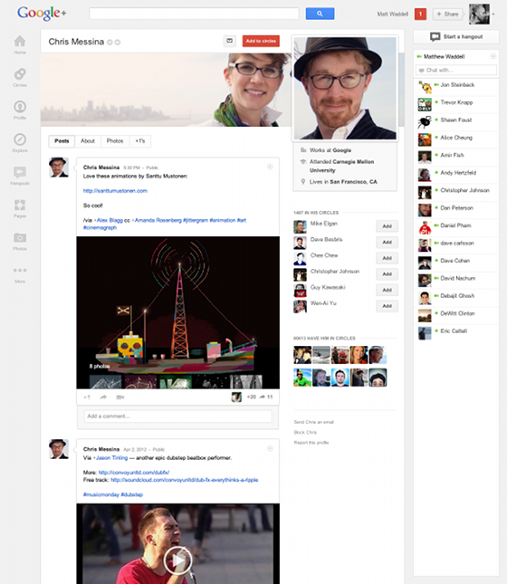 An updated profile to help tell your story online