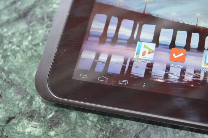 The new tablet runs on Ice Cream Sandwich out-of-the-box.