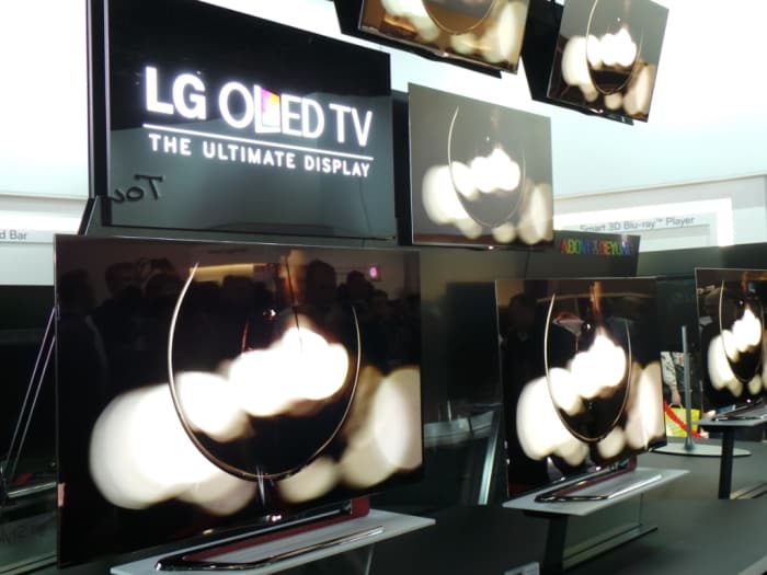 LG 55-inch OLED is 4 millimetres thin and weighs less than 10 kilograms.(Image credit: Rajiv Makhni)