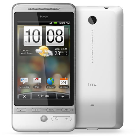 The white HTC Hero includes Teflon coating.