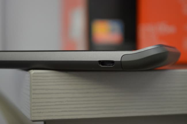 The Micro-USB port, used for charging and data transfers sits at the bottom left corner of the smartphone.