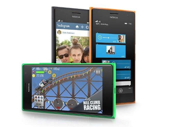 <a href="http://gadgets.ndtv.com/nokia-lumia-735-1948">Nokia Lumia 735</a> runs Windows Phone 8.1.


<br /> 	

<a href="http://gadgets.ndtv.com/mobiles/news/lumia-730-dual-sim-and-lumia-735-selfie-focussed-smartphones-launched-586718"> Read more </a>