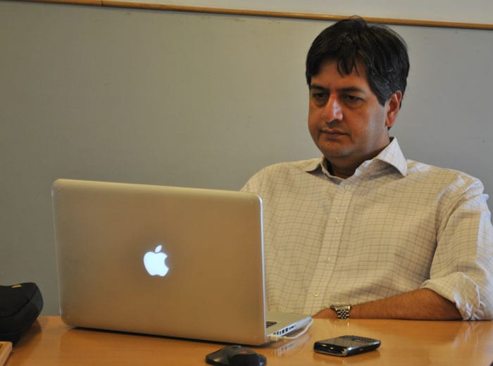 Vikram Chandra at the jury meet.