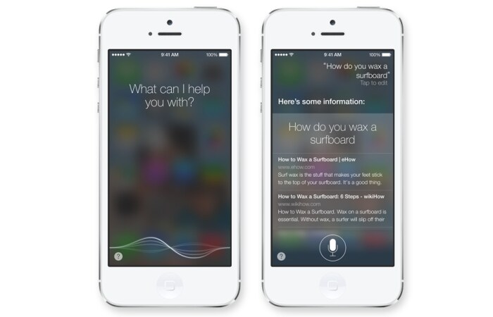 Siri features a redesigned interface that fades into view on top of whatever's on your screen. A more natural speech pattern in a new female or male voice is even easier to understand.