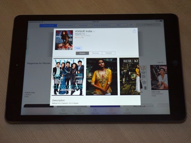 Photo : iPad Air