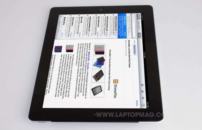 <b>Laptop Mag</b><br><br>
Although all's not well for Apple's beloved tablet, Laptop Mag does have some issues with the iOS, ?In some ways, though, iOS for iPad isn't as evolved as we would like. For instance, iOS 4.3 on the iPad doesn't include a personal hotspot feature, even though the iPhone 4 does. Apple also decided not to include new multitouch gestures--at least for now--that are available to developers for testing, such as pinching to get back to the home screen and swiping from left to right to switch between apps.
Two other areas where iOS needs work are notifications and social networking integration. iOS 4.3 on the iPad 2 continues to present notifications (whether it's an instant message or a Game Center invitation) as obtrusive pop-ups. Android 3.0 handles notifications better with its System Bar, as does webOS 3.0. We'd also like to see Apple make it easy for users to share photos and web pages via Facebook and Twitter without having to use those dedicated apps.?(Photo: Laptop Mag)<br><br>
<a href=' http://www.laptopmag.com/review/tablets/apple-ipad-2-verizon-wireless.aspx '' "nofollow" style='color: rgb(0, 51, 153);' target='blank'> Read the complete Laptop Mag review here.</a></b>