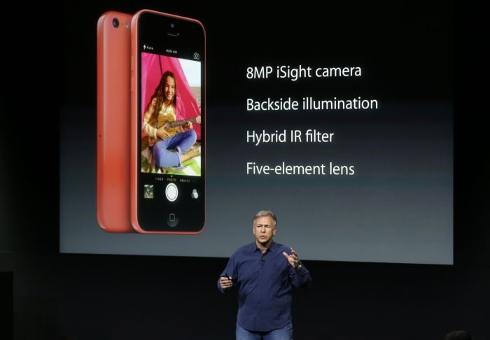 <a href="http://gadgets.ndtv.com/apple-iphone-5c-1027">iPhone 5c</a> comes with an 8-megapixel and a hard-coated polycarbonate body.