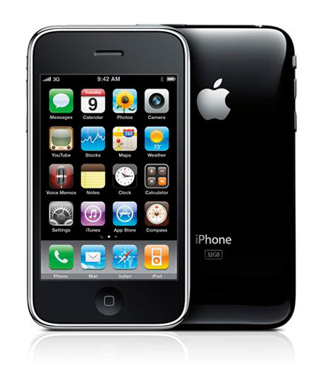 In this product image released by Apple Inc., Monday, June 8, 2009, the new iPhone 3Gs is shown.