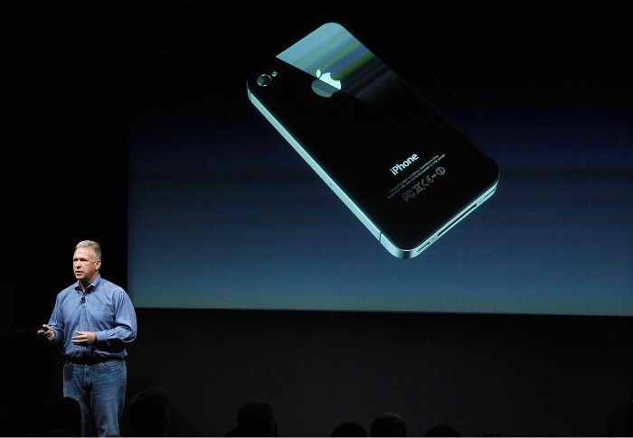 The iPhone 4S has a dual core processor, an 8MP camera and faster graphics. (Photo: AFP)