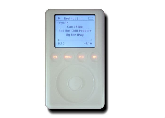 By its 3rd generation the iPod now featured a colored display, a slimmer design and could hold up-to 40GB of music.