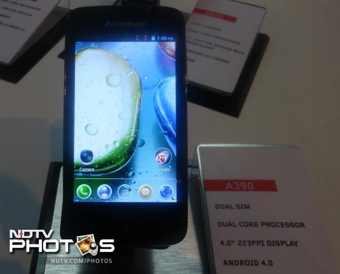 Lenovo launched the entry-level A390 smartphone for Rs. 8,689.