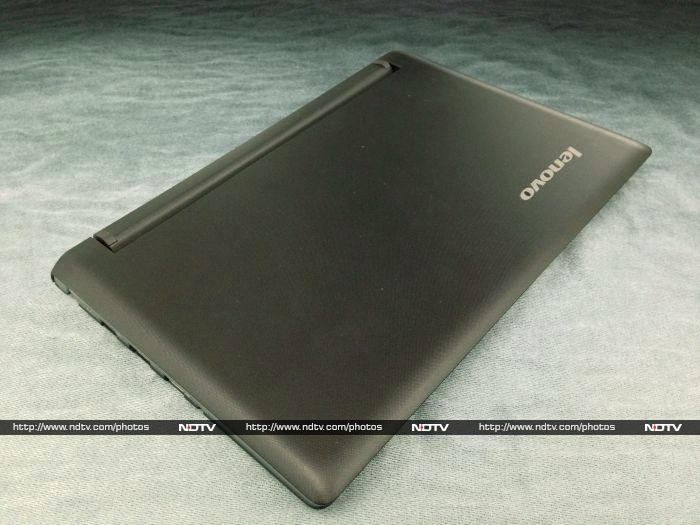 The Lenovo IdeaPad Flex 10 comes in a textured brown finish with grey interiors.