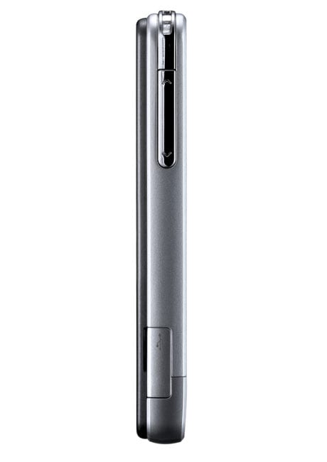 The phone is crafted from brushed aluminum.