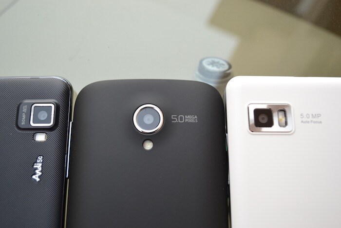 All three phones come with 5-megapixel rear shooters.