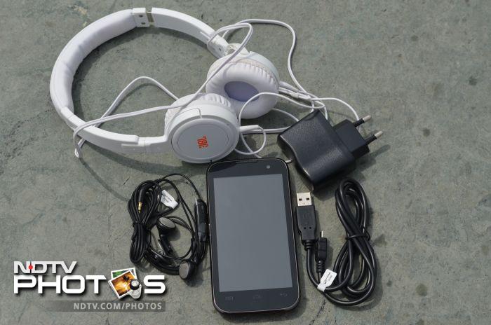 The phone comes bundled with JBL headphones, earphones, charger and a USB cable.