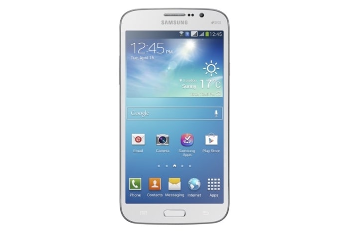 Samsung Galaxy Mega 5.8 has a 5.8-inch screen, is powered by a 1.4GHz dual-core processor and has an 8-megapixel rear camera and a 2-megapixel front facing camera.<br />
<a href="http://gadgets.ndtv.com/mobiles/news/samsung-unveils-galaxy-mega-63-and-galaxy-mega-58-large-screen-smartphones-352869">Read more</a>