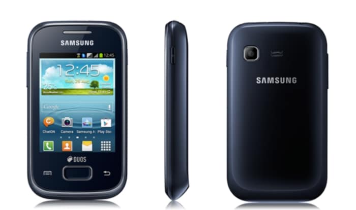 Samsung Galaxy Y Plus is powered by a 850MHz processor, sports a 2.8-inch TFT QVGA (240x320 pixels) display, runs on Android 4.0 (Ice Cream Sandwich) and comes with 2-megapixel rear camera. <br />
Launch Price Rs: Rs. 6,290.<br />
<a href="http://gadgets.ndtv.com/mobiles/news/samsung-galaxy-young-and-galaxy-y-plus-smartphones-now-available-online-351375">Read more</a>