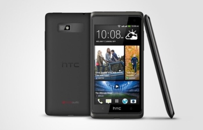 <a href="http://gadgets.ndtv.com/htc-desire-600-810">HTC Desire 600</a> sports a 4.5-inch Super LCD2 display, is powered by a 1.2GHz Snapdragon 200 quad-core processor and comes with an 8-megapixel rear camera.<br />
Launch Price: Rs. 26,990.<br />
<a href="http://gadgets.ndtv.com/mobiles/news/htc-desire-600-dual-sim-launched-in-india-for-rs-26990-396809">Read more</a>