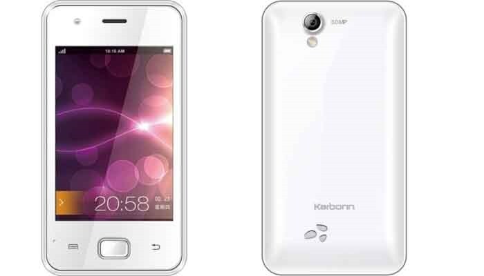 <a href="http://gadgets.ndtv.com/karbonn-karbonn-a50-916">Karbonn A50</a> and it sports a 3.5-inch HVGA capacitive touchscreen and packs in a 1GHz processor along with 256MB of RAM.<br />
Launch Price: Rs. 3,890.<br />
<a href="http://gadgets.ndtv.com/mobiles/news/karbonn-a50-with-1ghz-processor-35-inch-display-launched-for-rs-3890-390188">Read more</a>