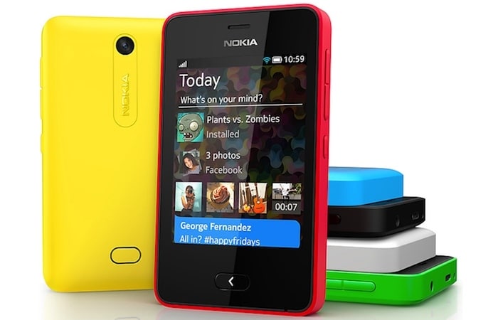 <a href="http://gadgets.ndtv.com/nokia-asha-501-502">Nokia Asha 501</a> comes with 3.0-inch capacitive touchscreen, packs in 3.2-megapixel rear camera, has 64MB internal storage (expandable by another 32GB) and weighs a mere 98 grams.<br />
Launch Price: Rs. 5,199.<br />
<a href="http://gadgets.ndtv.com/mobiles/news/nokia-asha-501-launched-in-india-for-rs-5199-386927">Read more</a>