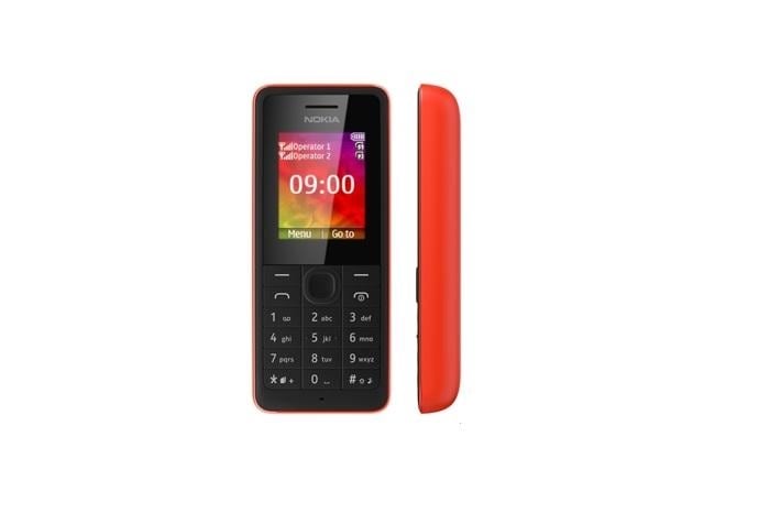 <a href="http://gadgets.ndtv.com/nokia-107-dual-sim-991">Nokia 107 Dual-SIM</a> sports a 1.8-inch QVGA display and pack a 1020mAh battery.<br />

<a href="http://gadgets.ndtv.com/mobiles/news/nokia-107-and-nokia-108-dual-sim-feature-phones-officially-available-in-india-430582">Read more</a>