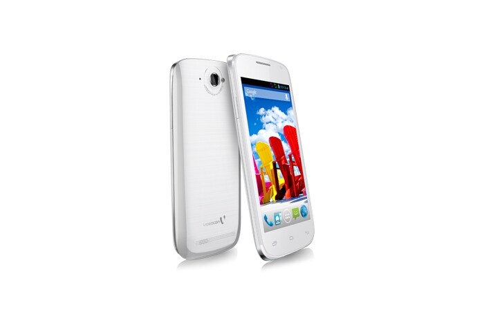 <a href="http://gadgets.ndtv.com/videocon-a48-1062">Videocon A48</a> is powered by a 1GHz dual-core processor.<br /> 
<a href="http://gadgets.ndtv.com/mobiles/news/videocon-mobiles-launches-eight-android-infinium-smartphones-in-india-427359">Read more</a>