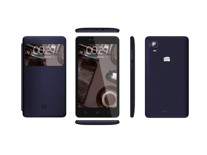<a href="http://gadgets.ndtv.com/micromax-canvas-doodle-3-1552">Micromax Canvas Doodle 3</a> runs Android 4.2.2 Jelly Bean out-of-the-box.
<br /> 	
<a href="http://gadgets.ndtv.com/mobiles/news/micromax-canvas-doodle-3-with-6-inch-display-launched-at-rs-8500-512059">Read more</a>