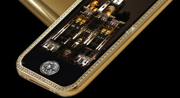 The front bezel houses 136 diamonds, which total to a massive 68 carats. [Image: Stuart Hughes]