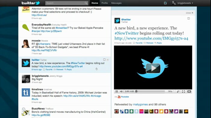 A video getting ready to play on the  new twitter page.