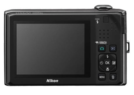 The 12 megapixel Nikon Coolpix S1000pj has a 2.7 inch LCD display and comes with a 5x optical zoom.