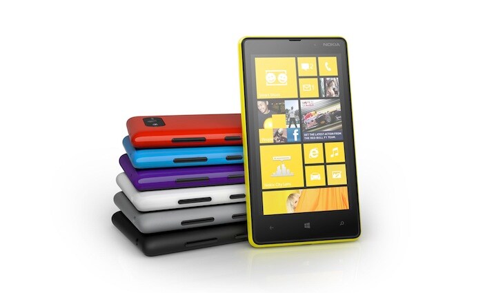 Nokia Lumia 820 will come with brightly coloured shells that can easily be swapped. It will be available in black, white, red, yellow, cyan, purple and gray colour options.