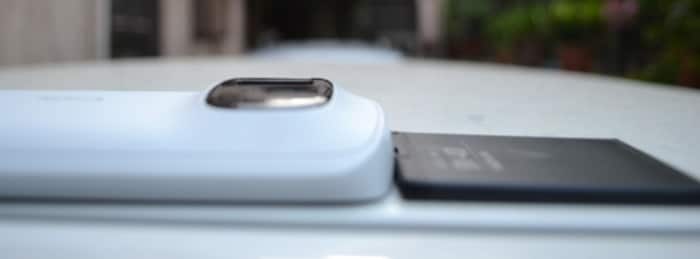 The phone is 17.95 mm thick at the camera and 13.95mm at its thinnest.