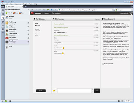 Opera Unite: Web server on a Web browser (Images) | Gadgets 360